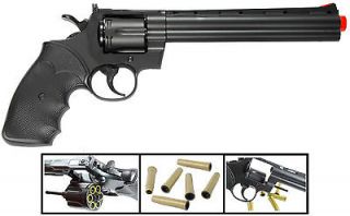   UHC 941Blk Airsoft Spring 8inch barrel Magnum 357 Revolver w/Shells