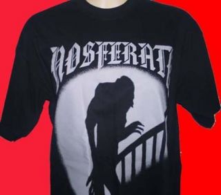 nosferatu classic b w movie mens t shirt small 2xl