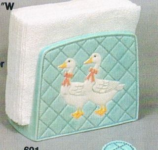 Ceramic Mold Molds COUNTRY GEESE NAPKIN HOLDER Sittre 503