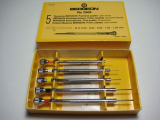 bergeon 2868 watchmakers 5 piece screwdriver set from united kingdom