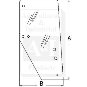 kubota m110 m120 m125x rh cab glass door 3f260 53050  380 