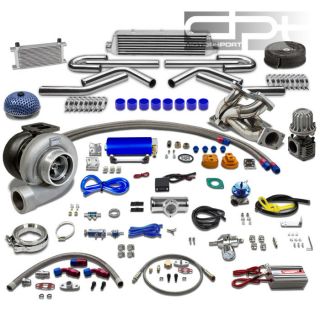 RX7 FD GT45 T4 TURBO KIT+STAINLESS MANIFOLD+INTERCOOLER+PIPING+OIL 