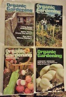 ISSUES of ORGANIC GARDENING AND FARMING Magazines ALL FROM 1978