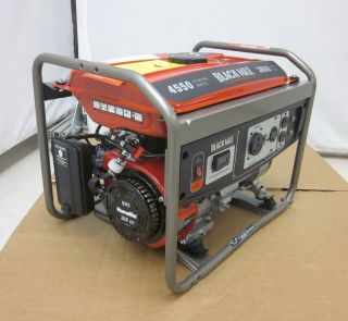 NEW Black Max BM903655RA 3650 Watt Portable Gas Generator 208cc 11 Hr 