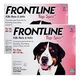 frontline top spot dog flea 89 132 lbs red 12