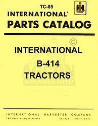 farmall international b 414 bt414 parts catalog manual time left