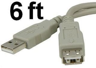6ft USB2.0 A Male~Female Extension Camera/Webcam/Mouse/Printer Cable 