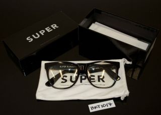 RetroSuperFuture SUPER Sunglasses   609 Basic w/ Clear Lenses (Black)