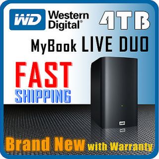 NEW* WD 4TB My Book Live Duo 3.5 External Gigabit Ethernet NAS RAID 