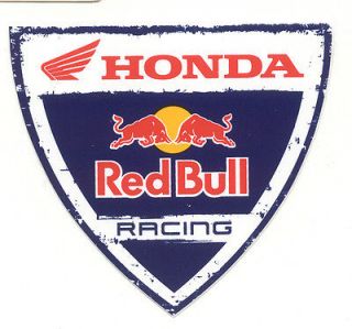 HONDA RED BULL RACING Original Sticker Decal Vintage Motocross