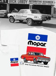 Mopar 1964 Dodge T Shirt   S/S Super Stock 426 HEMI Vintage Gasser