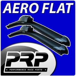 2x Wiper Blade Aero Flat Upgrade Front Windscreen Car Retro Fit 