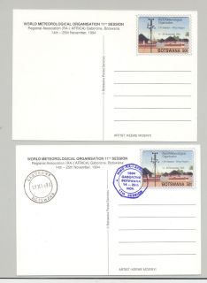 botswana 1994 who un 1v postal card unused 1v pc