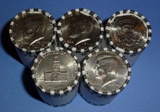 UNSEARCHED Kennedy Half Dollar Bank Rolls **5 UNOPENED ROLLS** from 