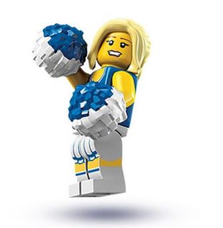 NEW LEGO SERIES 1 CHEERLEADER MINIFIG #2 no package 8683 collectible 