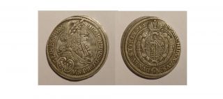 CC** Holy Roman Empire 15 Kreuzer Leopold I. 1694 Silver Coin
