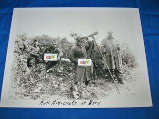 WW 1 Signal Corps Photo Anti Air Craft Gun Cannon Very French 
