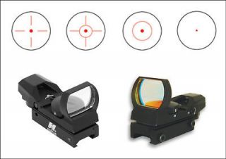 NcSTAR Red Dot Reflex Sight with 4 Different Reticles & Weaver Base 
