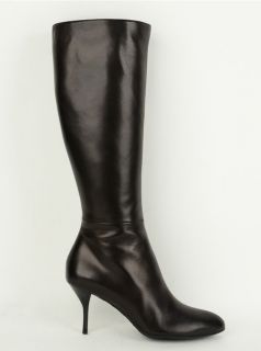 825 gucci tall boots black leather classic knee high
