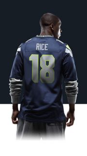    Sidney Rice Mens Football Home Game Jersey 468967_420_B_BODY