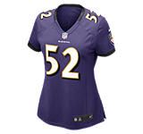    Ravens Ray Lewis Womens Football Home Game Jersey 469891_568_A