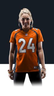    Champ Bailey Womens Football Home Game Jersey 469898_827_A_BODY