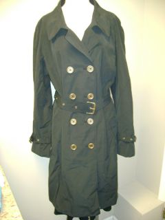 ISAACMIZRAHILIVE Trench Coat w Logo Buttons Polkadot