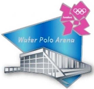 2012 London Olympic Water Polo Arena Sculpted Venue Pin