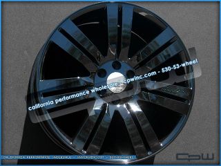 Gloss Black Concept 24 Wheels Rims Chevrolet Cadillac GMC Fitment 07 