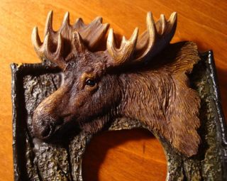 Moose Wood Outlet Cover Log Cabin Lodge Home Decor New