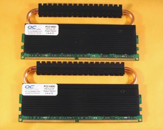OCZ Reaper HPC 2GB 2x1GB PC2 6400 PC6400 RARE CL3 800 DDR2 