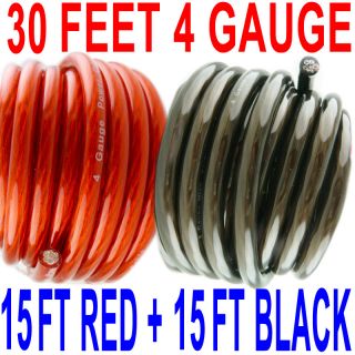 Gauge Wire Super Flexible 30 ft 15 ft Red 15 ft Black 30 Feet Ships 