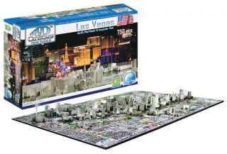 New 4D Cityscape Time Puzzle Las Vegas Skyline 750pcs
