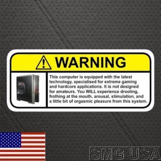 Extreme Gaming PC Sticker for 3D Graphics Card and USB