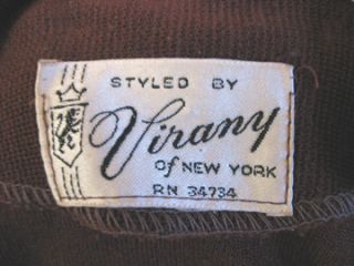 Vintage 50s 60s New York Suede Dress Jacket s M Sweater Hippie Boho 