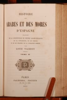 1851 Histoires Arabes Des mores DEspagnes Viardot