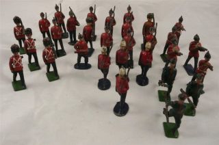 30 x Vintage John Hill Co Britains Hollow Lead Soldiers 1