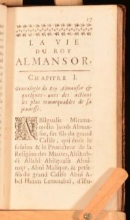 Miguel de Lunas biography of Al Mansur or Abu Jafar Abdallah ibn 