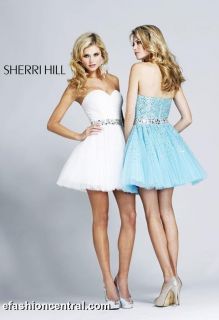 Sherri Hill 2787 Prom Dresses Mini Dress Short Blue Size 0