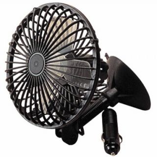 Suction cup mount fan manufactured with ABS plastic. Comes with a 6 ft 