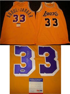 Kareem Abdul Jabbar Autographed Signed Lakers Jersey
