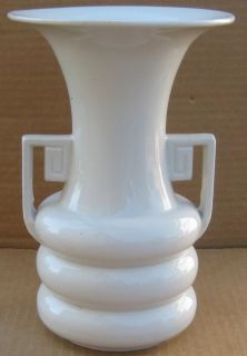 Abingdon Pottery USA 114 White Vase Art Deco