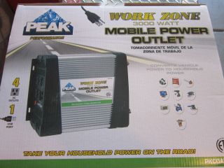   Watt Power Inverter 4 AC Outlets Brand New Work Zone Mobile