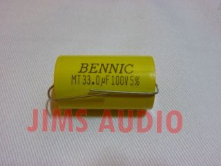 Bennic MKP 33uF 5 100V AC Audio Grade Capacitor 1pc