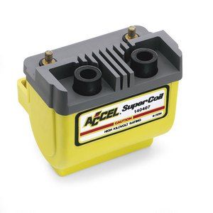 Accel Super Coil Electric Ignition Yellow Harley 80 03