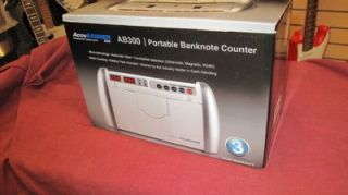 Accubanker AB300 Portable Bank Note Counter Counterfeit Money Detector 