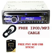 Sony CDX GT540UI Single Din Car CD//IPOD Receiver W/USB Input + 4GB 