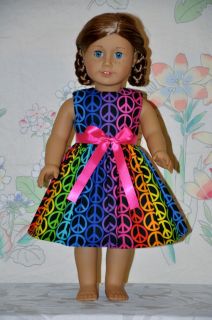   Sign Dress and Ribbon Fits American Girl Doll Clothes  BX5