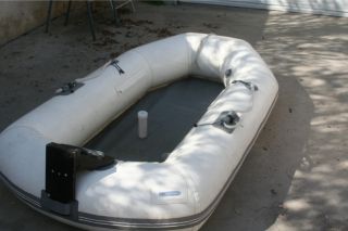 Achilles Dinghy Lt Series Inflatable Raft Boat with Two Oars and Case 