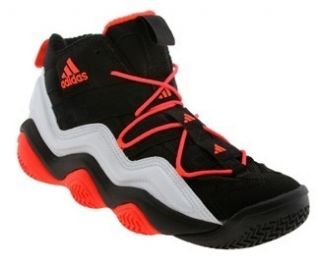 Adidas Mens Top Ten 2000 Basketball Shoes Black White Red